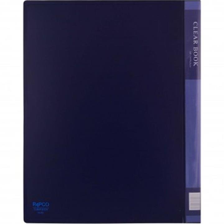 کلیربوک 50 برگ پاپکو مدل قفل فلزی کد A4-50 رنگ آبی